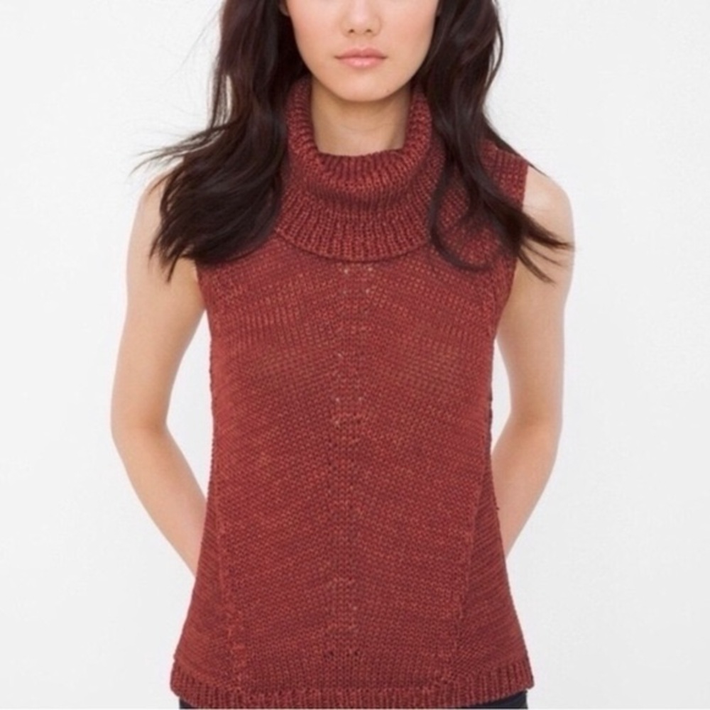 WHBM Cowl Neck Sweater Tank Top Women’s Size L